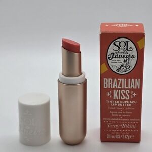 Sol de Janeiro Brazilian Kiss Tinted Cupuacu Lip Butter Teeny Bikini Sheer Coral